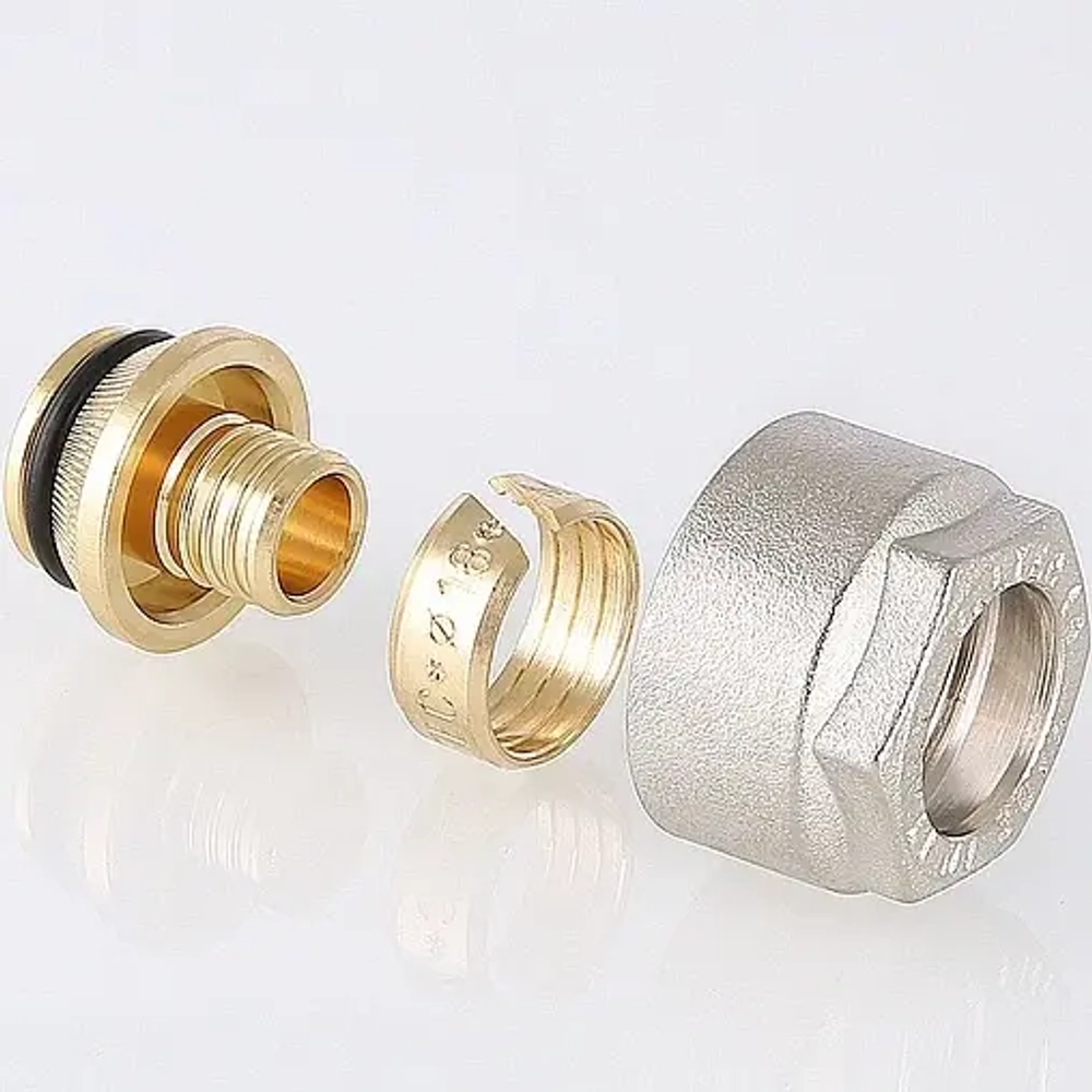 Концовка для труб из сшитого полиэтилена ¾"ек x 16x2.2мм Valtec VT.4410.NE.1622