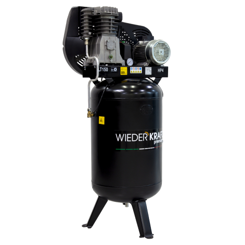 WDK-91554  Масляный поршневой компрессор с ременным приводом:541 л/мин, вертикальный, 150л, 10 бар;