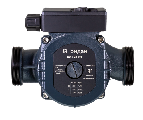 Ридан 015P1211 — Насос RWS 32-60S, DN 32, PN 10, длина 180 мм, присоединение — резьба