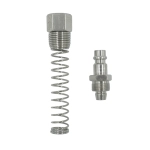 OPT-740PPS Штуцер быстроразъемного соединения пневматического с пружинкой, резьба  1/2"