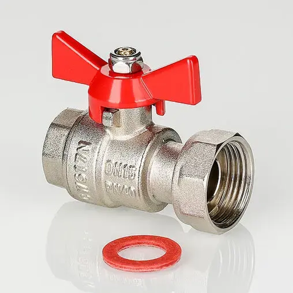 Кран шаровый с накидной гайкой ½"в x ¾"нг Valtec VT.241.N.0405