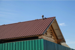 Металлочерепица камея 0,5 Rooftop Бархат RAL 8017 шоколад