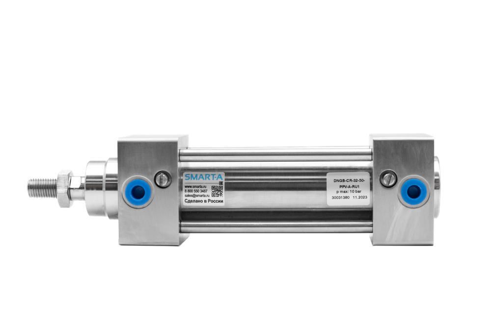 Пневмоцилиндр из нержавеющей стали по ISO 15552 DNGB-CR-50x...-PPV-A