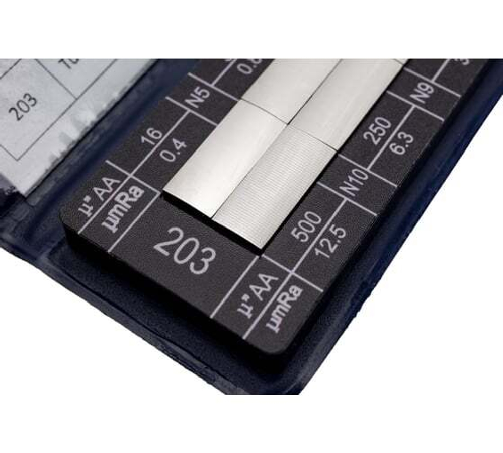 Набор образцов шероховатости поверхности из 6шт, Ra 0.4 - 12.5 GRIFF D125011