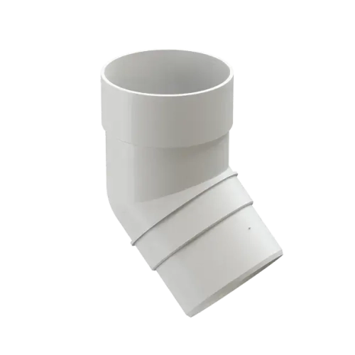 Колено 45˚ для водосточной трубы Premium, пломбир