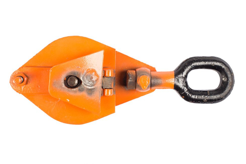 Блок монтажный однорольный с ушком TOR 0,5 т с откидной щекой