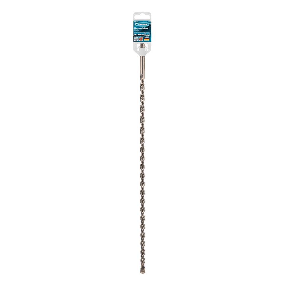 Бур по бетону Pro, 14 х 450 мм, SDS Plus Gross