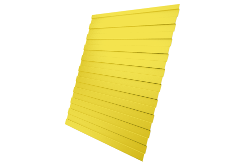 Профнастил C8A 0,45 PE RAL 1018 цинково-желтый