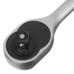 Ключ-трещотка 1/2", CrV, 72 зуба, с быстрым сбросом, матовый хром Stels