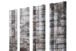 Штакетник М-образный А с прямым резом 0,45 Print Elite Fine Stone TwinColor
