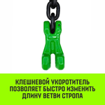 Строп цепной HITCH 4СЦ-6,70 т. (L=1,50м) 8 кл.