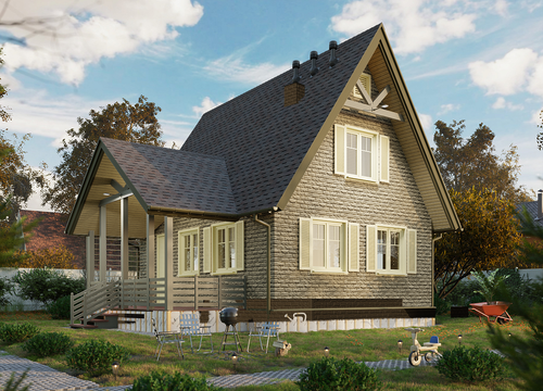 Угол Дюфур, Шатель для фасадных панелей