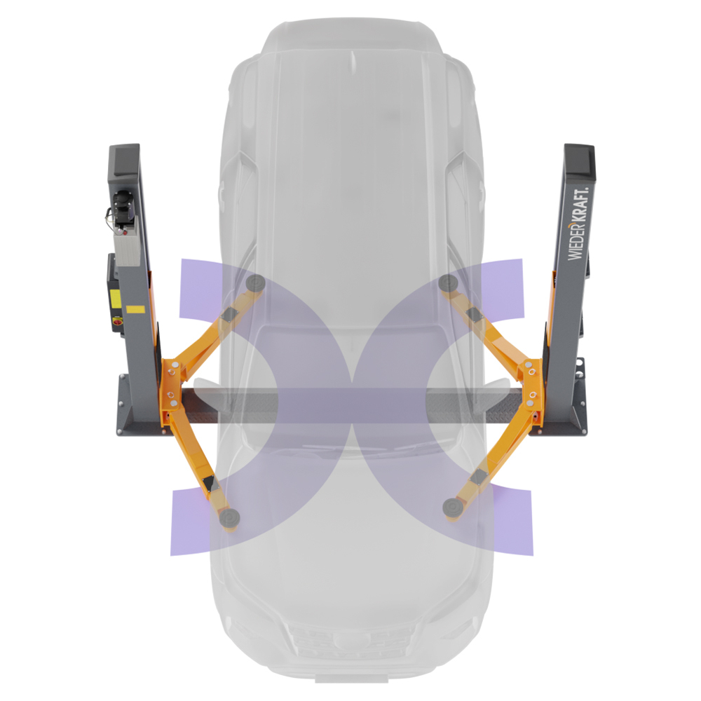 Двухстоечный подъемник WDK-522E/380