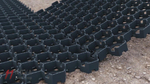 Решетка газонная пластиковая черная "Hexarm" (гексарм)