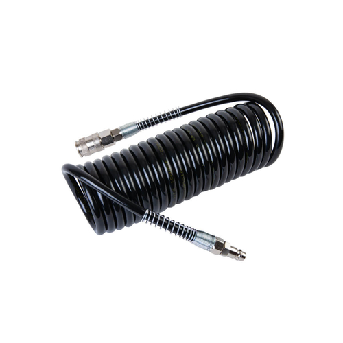 WDK-65757 Шланг спиральный полиуретановый с БРС, 6.5x10 мм, 5 м