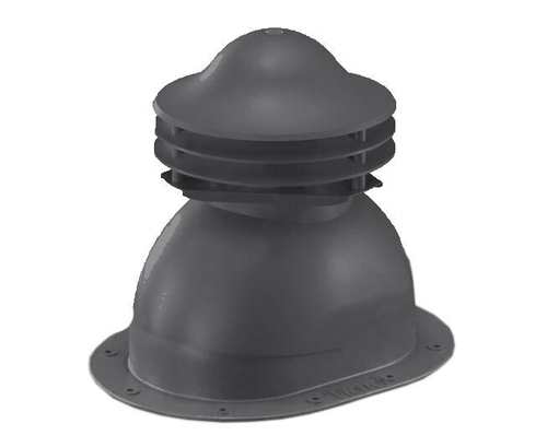 Универсальный выход вентиляции для готовой мягкой и фальцевой кровли 352\250\293 черный RAL 9005