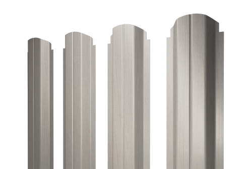 Штакетник П-образный А фигурный 0,45 Print Elite Milky Wood TwinColor