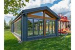 Кликфальц Pro Grand Line 0,5 GreenCoat Pural BT, matt с пленкой на замках RR 23 темно-серый (RAL 7024 мокрый асфальт)