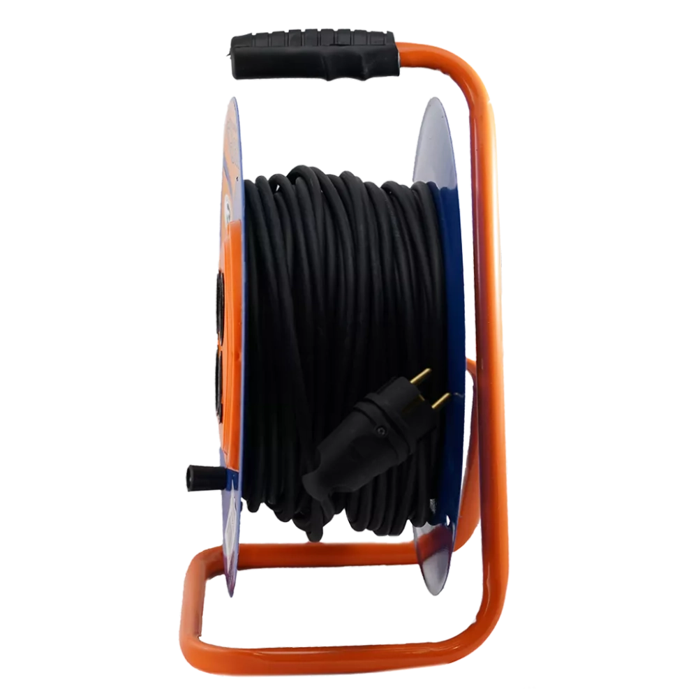 Удлинитель силовой на катушке GLANZEN 4 гн. КГ 3х2,5 арт. EB-30-011