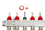 Ридан 088U0956R — Комплект коллекторов SSM-6RF set с расходомерами и кронштейнами, 6 контуров