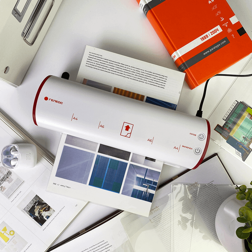 Ламинатор ГЕЛЕОС ЛМ A4 Модерн белый+красный от производителя