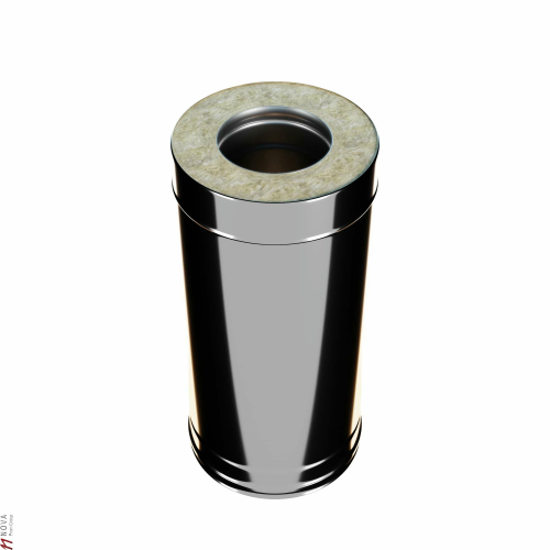 Дымоход Craft утепленный нержавеющий (316/0,8/304/0,5) ф150/250 L=1м по воде