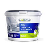 Краска Лакра Для стен и потолков белоснежная 6,5 кг, шт