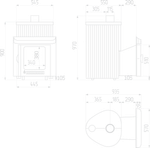 Печь для бани "Оптима" в каменной облицовке