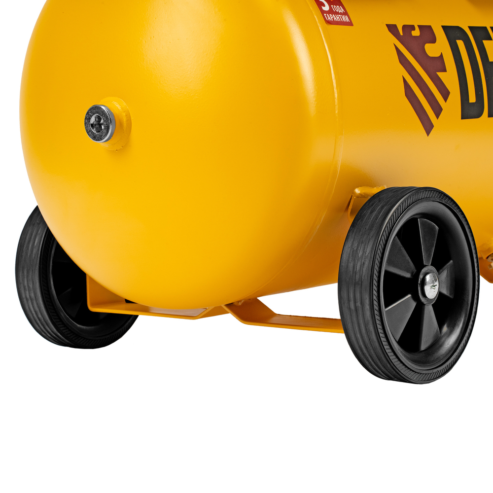 Компрессор безмасл. малошумный DLP -3000/50, 3 кВт, 2х1,5 кВт,50 л, 2850 об/мин,500 л/мин Denzel