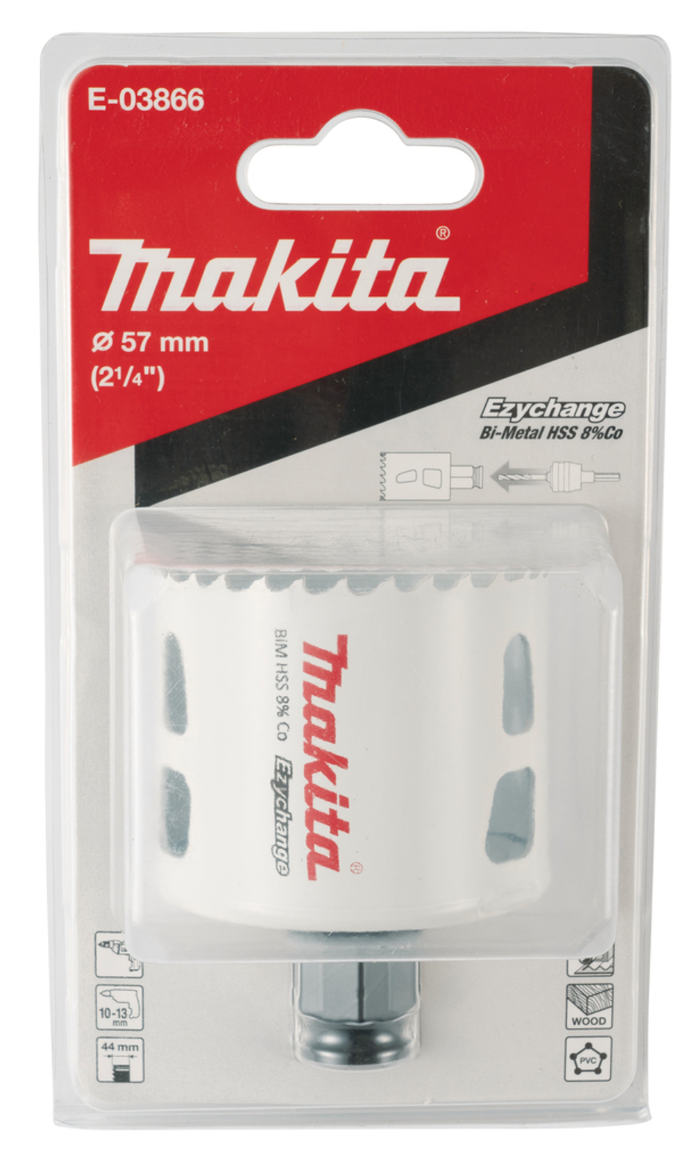 Коронка BiM, 57x44 мм, Ezychange Makita E-03866