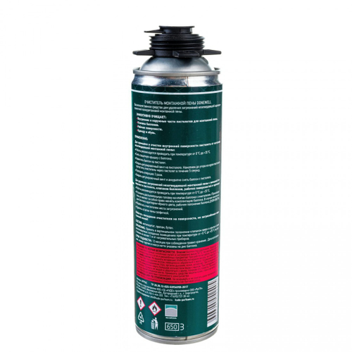 Очиститель монтажной пены Donewell 650 мл, 12 шт/упак