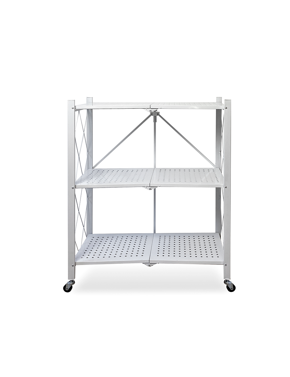 Стеллаж складной ГЕЛЕОС Атлант-3, белый