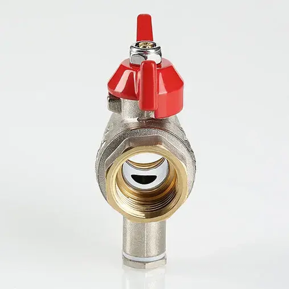 Кран шаровый для подключения датчика температуры ½"в x ½"в Valtec VT.247.N.04