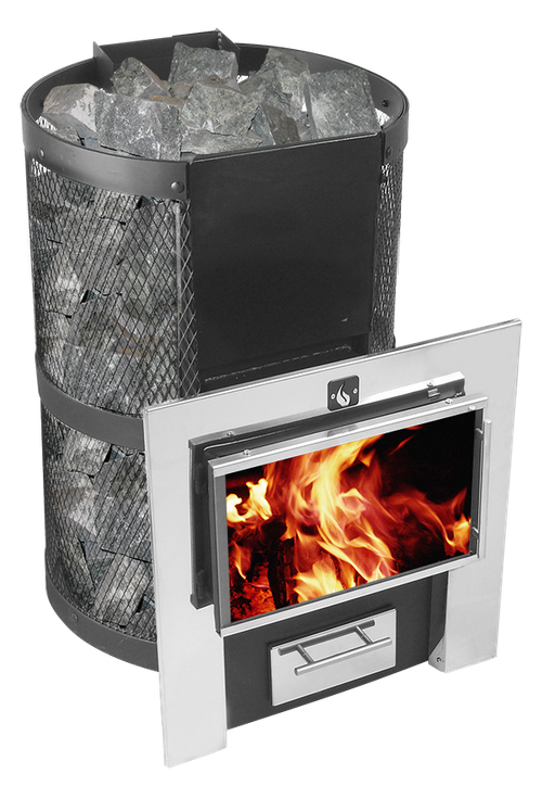 Печь для бани Термофор Кольчуга 14-18 Плазма (нерж. сетка) с парогенератором