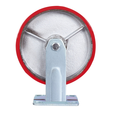 Большегрузное колесо с полиуретановой шинкой С-4102-DUS(4107) не поворотное, без тормоза, г/п 800кг