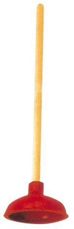 Вантуз для удаления засоров "Классик", деревянная ручка 48 см