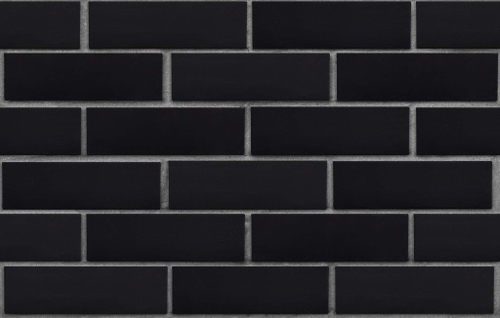Клинкер кирпич облицовочный для дома фасадный ЛСР 0,71 НФ чёрный "Рейкьявик" матовый