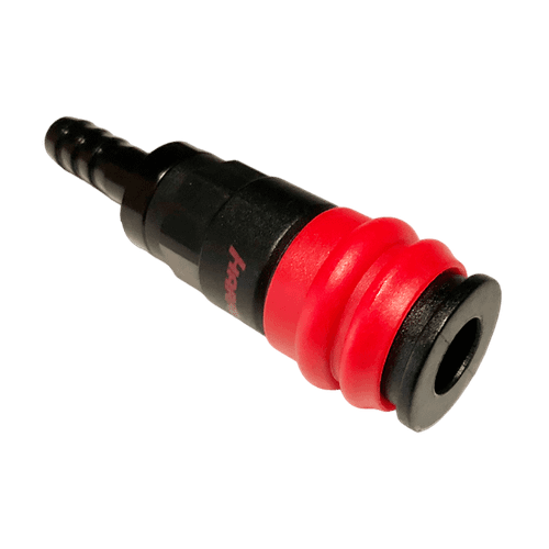 HRS-830SH Композитное пневматическое быстроразъёмное соединение с кр. шланга под ёлочку, Ø 10 мм