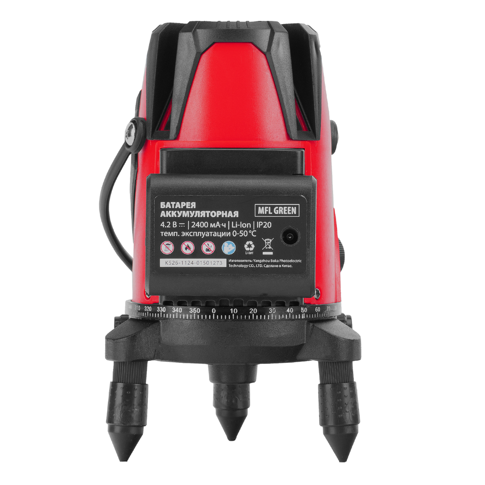 Лазерный уровень MFL GREEN, 30 м, зеленый луч, акк. Li 2400 mAh, сумка, резьба 5/8" MTX