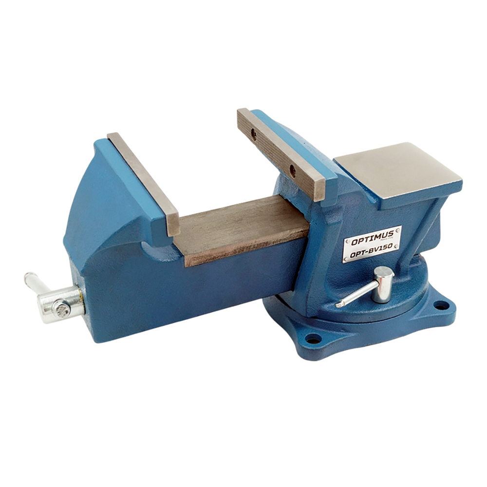 OPT-BV150 Профессиональные слесарные тиски поворотные с наковальней 150 мм
