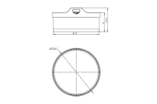 Патрубок переходник PolyMax Basic пластиковый для лотков водоотводных пластиковых 8050-М/8010-М