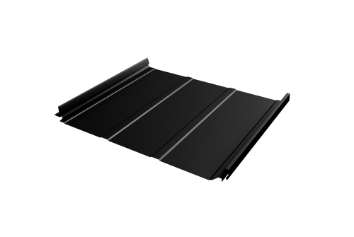 Кликфальц Pro Line Grand Line 0,5 GreenCoat Pural BT, matt с пленкой на замках RR 33 черный (RAL 9004 сигнальный черный)