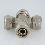 Крестовина компрессионная соединительная 16мм Valtec VTm.341.N.161616