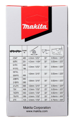 Цепь, длина 11.5 см/4.3, шаг 1/4, паз 1.3 мм, звеньев 42, 25AP Makita 191G95-7