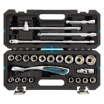 Набор инструментов, 1/2", CrV, 120 зубьев, 24 предмета Gross