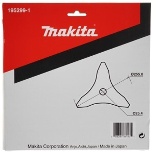Нож для густой поросли 255x25.4, 3T Makita 195299-1
