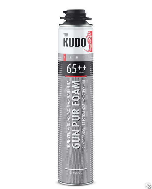 Пена монтажная KUDO® PROFF 65++ летняя с технологией AFC®