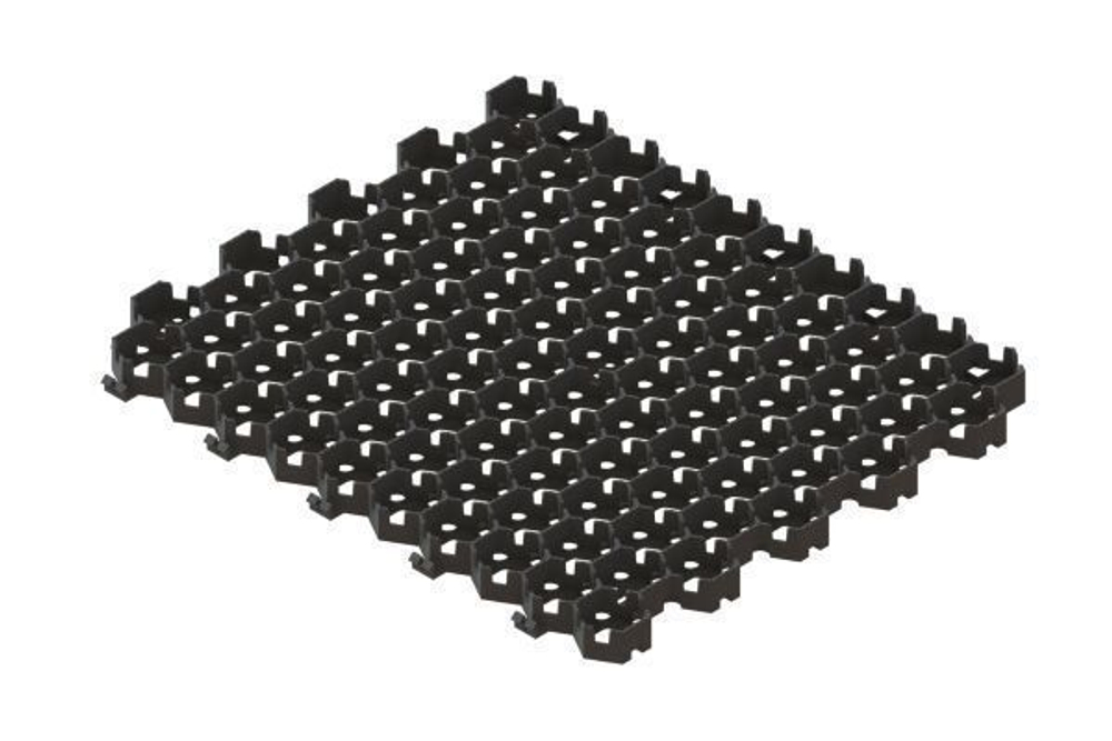 Решетка газонная пластиковая черная "Hexarm" (гексарм)