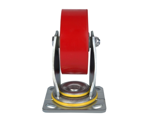 Большегрузное колесо с полиуретановой шинкой С-4102-DUS поворотное, без тормоза, г/п 350 кг