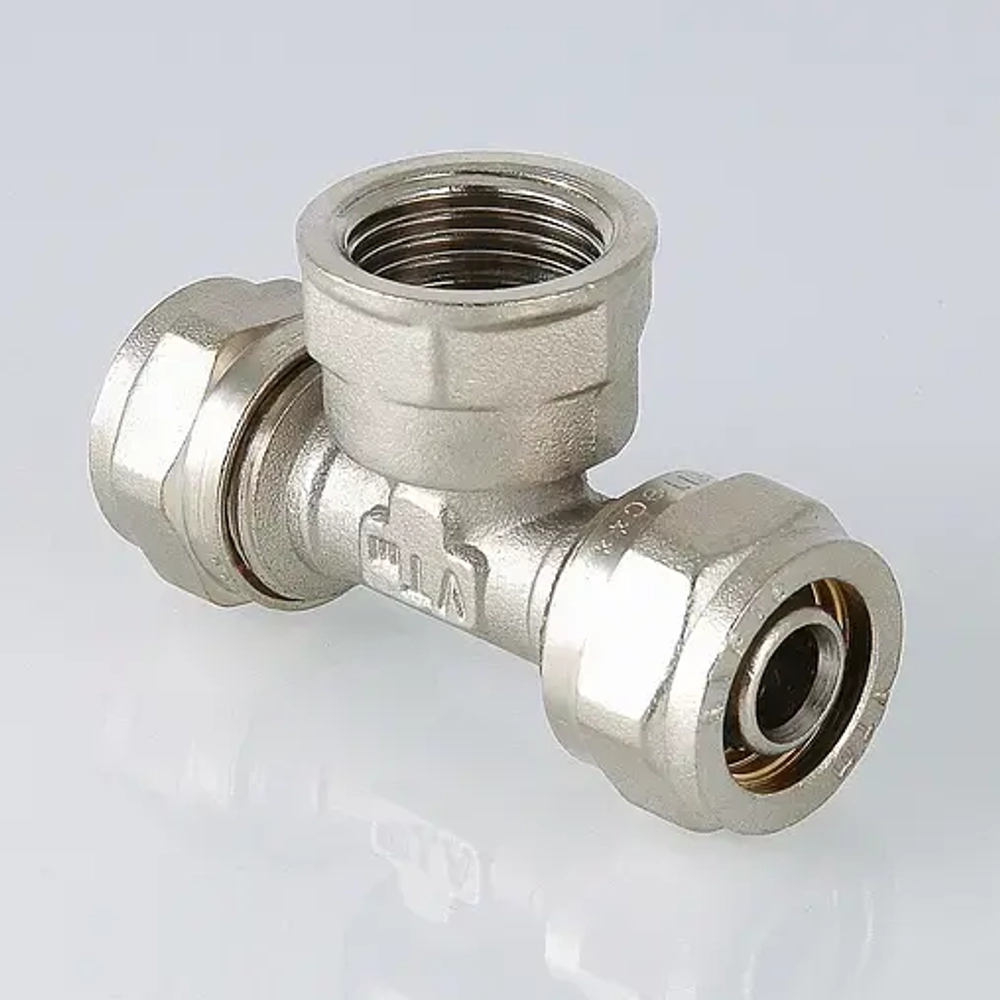Тройник компрессионный переходной 26мм x 1"в x 26мм Valtec VTm.332.N.260626